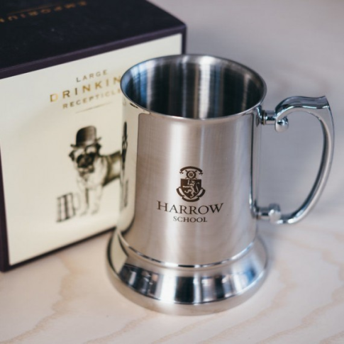 Harrow School Crested Pewter Tankard