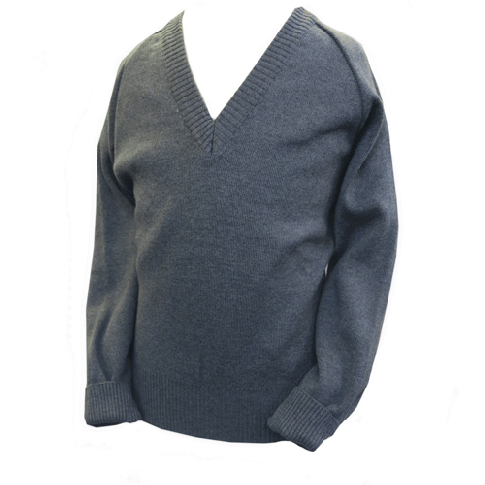 Grey Pullover Cotton Mix